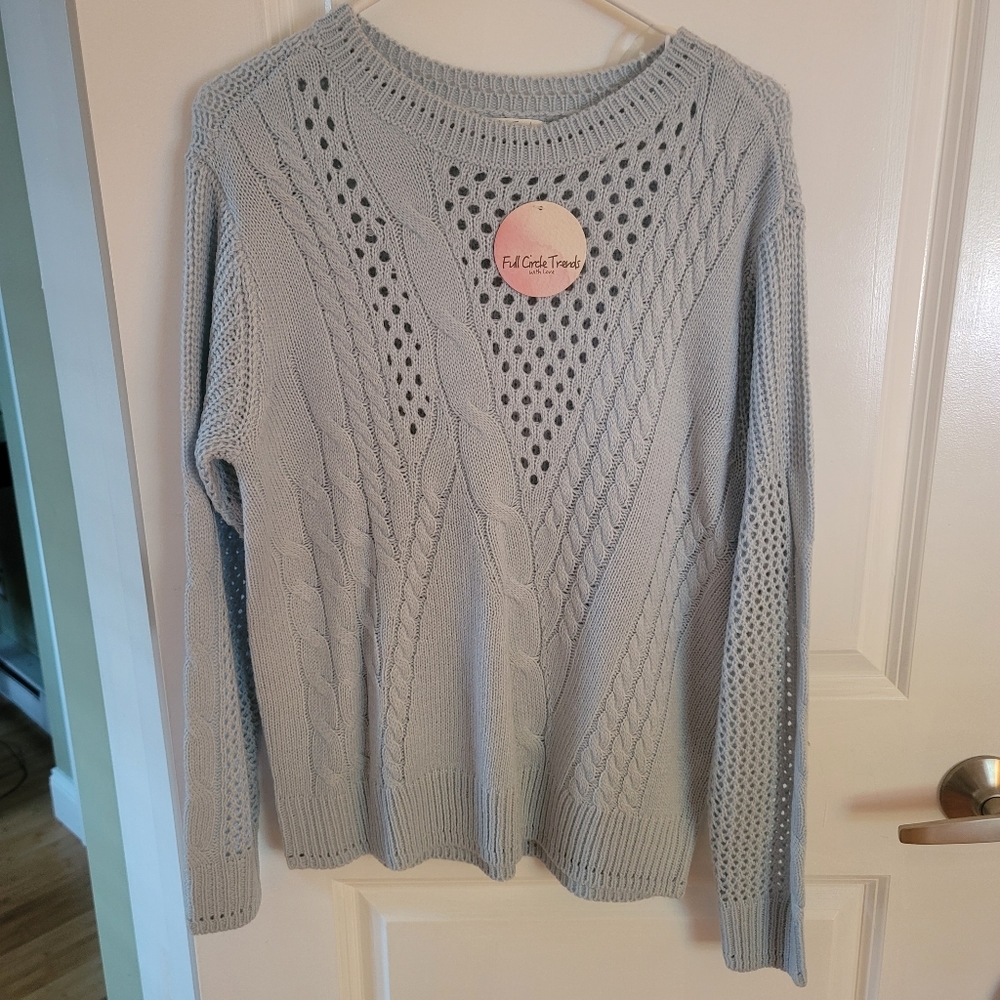 NWT Women Light Blue Sweater
